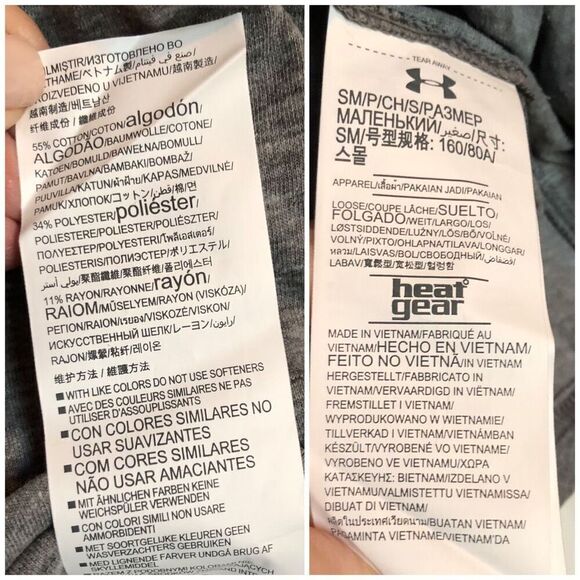 UNDER ARMOUR - L Sz S - NWT Heat Gear Woman's Stadium Hoodie in Graphite - Picture 14 of 16